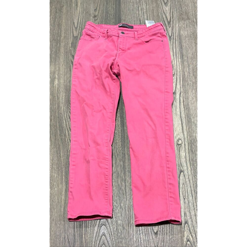 Levi's Womens Skinny Jeans Mid Rise Denim Cotton Blend Stretch Pink Size 6/28